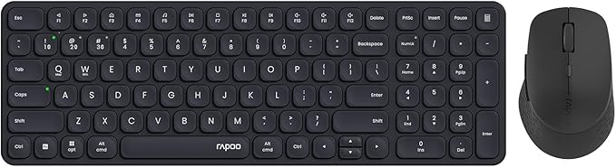 Rapoo 9360M Wireless Keyboard and Mouse Combo, Blade-Series E9310M 99-Key by RAPOO