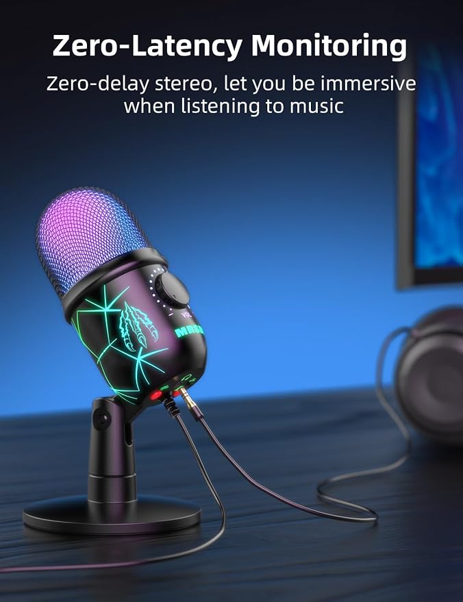 USB Gaming Microphone for PC, Computer Mic - Image 4