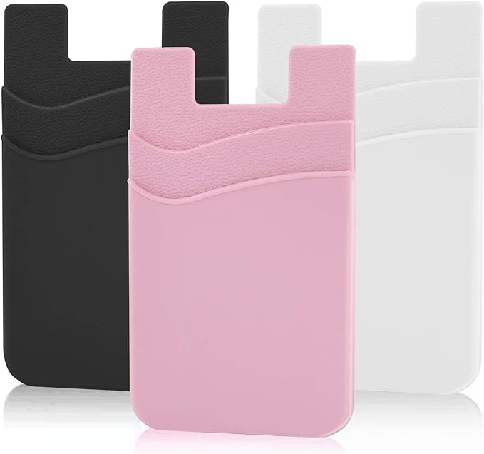SS Phone Wallet, Phone Card Holder Pocket Pouch Stick on by SS