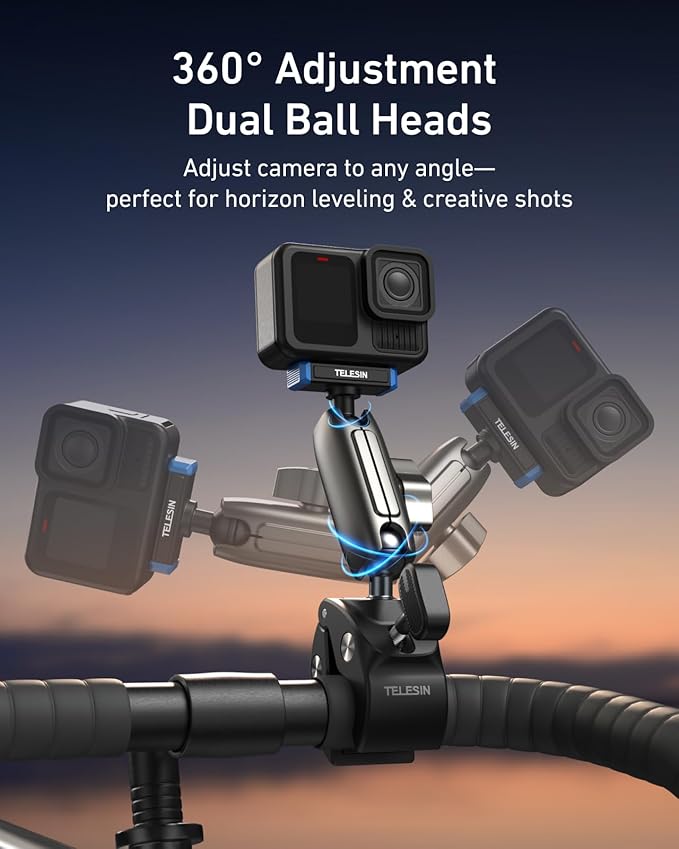 TELESIN Super Clamp Mount | Bike Handlebar Mount - Image 4