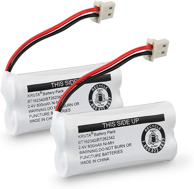 Kruta BT162342 BT262342 Cordless Phone Batteries Compatible by Kruta