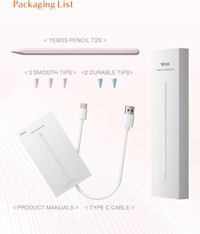 Stylus Pen for Apple iPad 6-11th Generation, 3X Battery Life, USB-C Fast - Image 6