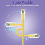 Cat6a Patch Cables 1ft Slim, Cat6 Ethernet Patch Cable Pure Copper, Flexible - Image 4