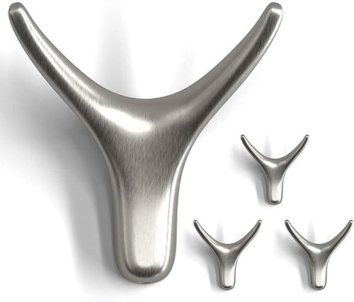 4 Packs Towel Hooks, Coat Hook Cow Head Wall Hooks, Metal Heavy Duty Wall Hooks by NETLKLALife