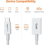 Amazon Basics USB-C to USB-A 3.1 Gen1 Female Adapter Cable Converter, 5Gbps - Image 4