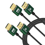 Thin HDMI to HDMI Cable 30FT 2 Pack, Ultra Slim & Flexible HDMI Cord Supports by Thsucords