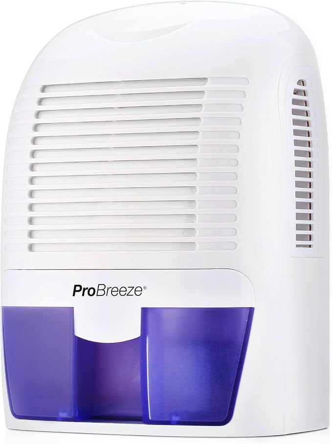 Pro Breeze Electric Mini Dehumidifier, 2200 Cubic Feet, Compact and Portable by ProBreeze