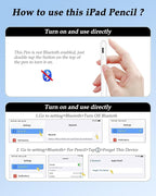 Stylus Pencil for Apple iPad 2018-2025 A16 11/10/9/8/7/6, iPad mini A17 Pro/6/5 - Image 3