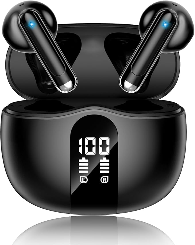 XIAOWTEK Wireless Earbuds, 2026 Bluetooth 5.4 Headphones Bass Stereo Ear Buds by Unknown
