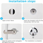 Thumb Operated Offset Cam Lock, Replacement Keyless Compartment Latch, - Image 5