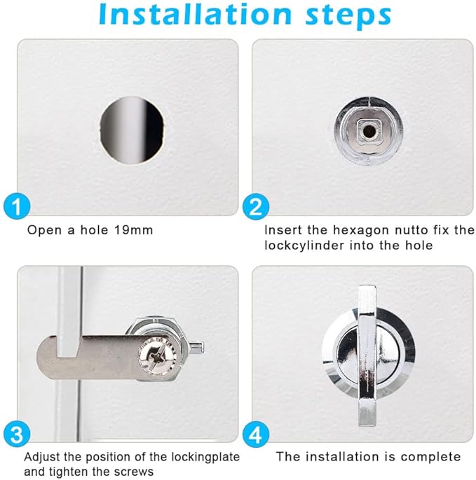 Thumb Operated Offset Cam Lock, Replacement Keyless Compartment Latch, - Image 4
