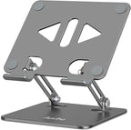 Adjustable Tablet Stand Holder for Desk, Desktop Tablet Holder, Foldable by Aoviho