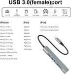 Lightning to USB Hub 4-in-1 USB OTG Hub - Image 4