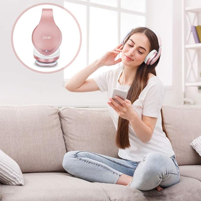 ZIHNIC Bluetooth Headphones Over-Ear, Foldable Wireless and Wired Stereo - Image 3