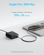 Anker Desktop Charger, Fast Charging USB C Charger, 112W Max 6-Port Charging - Image 3