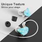 BASN MMCX in Ear Monitor Headphones, Triple Driver IEM in-Ear Earphone - Image 3