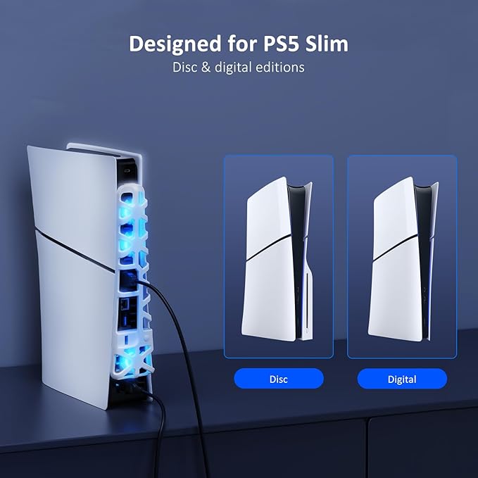 NexiGo PS5 Slim Silent Enhanced Cooling Fan - Image 6