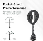 FANAUE MS-06 Magnetic Cold Shoe Mount | 360° Rotatable & Foldable | Aluminum - Image 3