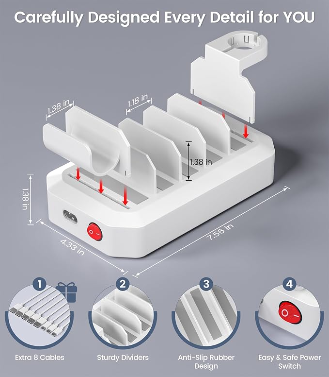 95W Fast Charging Station for Multiple Devices【UL & FCC Certified Safer - Image 7