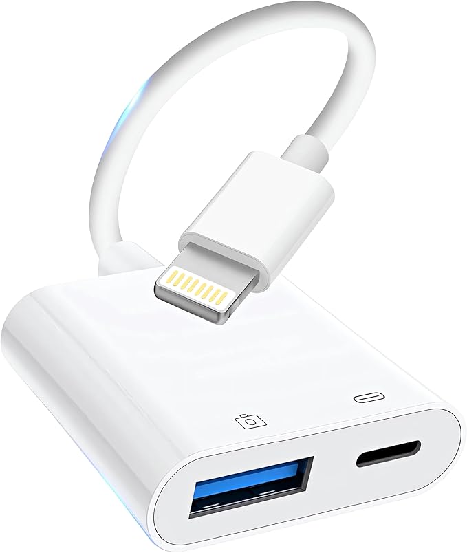 Lightning to USB Camera Adapter by TransferInformationSimpler