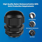 Cable Gland 2 Pack 1" NPT Waterproof Adjustable Connector Strain Relief Cord - Image 5