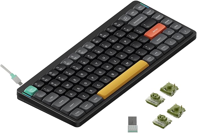 NuPhy Air75 V2 Portable 75% Low Profile Keyboard, 84 keys RGB Backlight by NuPhy