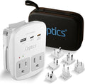 Ceptics 35W Universal Travel Adapter Kit – 2 USA sockets, 1x PD 35W USB-C and by Ceptics