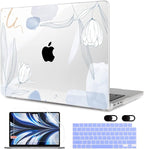 MEEgoodo Case for MacBook Air M4/M3/M2 13.6 inch 2025 2024 2022, Fit Model by MEEgoodo