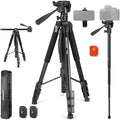 NEEWER Basic 74" Video Tripod Monopod, 3 Way Pan Tilt Head, Overhead Camera by Neewer