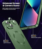 Magnetic for iPhone 13 Case Slim Soft Silicone Bumper Shockproof Metallic - Image 4