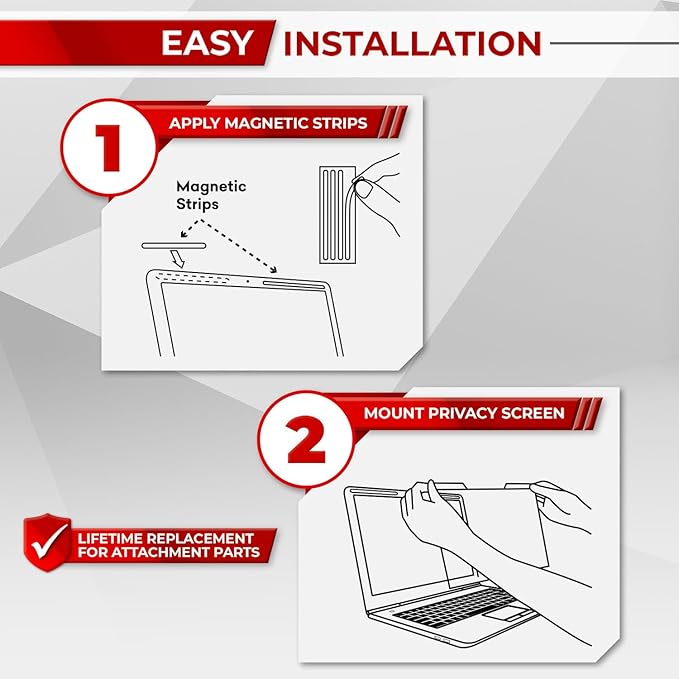 Magnetic Laptop Privacy Screen 13.3 Inch 16:9 - Image 5