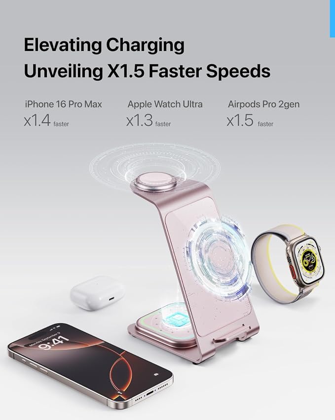 Intoval 3 in 1 Wireless Charging Station - Image 3