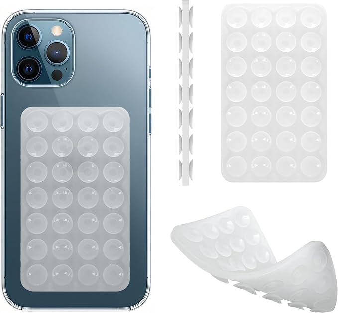 Silicone Double-Sided Suction Phone Case Detachable Mount, Car Dashboard Holder by DreamsLink