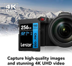 Lexar 256GB High-Performance 800x PRO SD Card, - Image 3