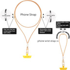 cell phone lanyard Detachable Phone Chain Strap Leather 2-in-1 phone wrist strap - Image 3