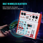 mw-4 white 4Channel Audio Mixer - Image 5