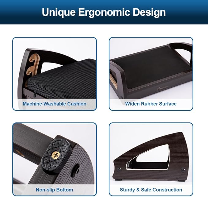 StrongTek Wood Ergonomic Footrest - Image 6