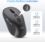 XBG B15 Tri-Mode Wireless Mouse, 5 Adjustable DPI, Type-C Rechargeable - Image 3