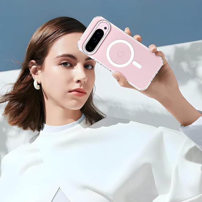 Magnetic for Google Pixel 9 Pro XL Case, Shockproof Slim Translucent Matte - Image 7