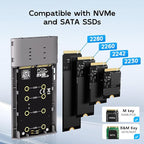 MAIWO Dual-Bay M.2 SSD Enclosure Cloner - Image 4