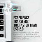 PNY 64GB Turbo Attaché 3 USB 3.0 Flash Drive - Image 5