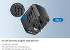 International Travel Adapter Voltage Converter Steps Down 220V to 110V - Image 6