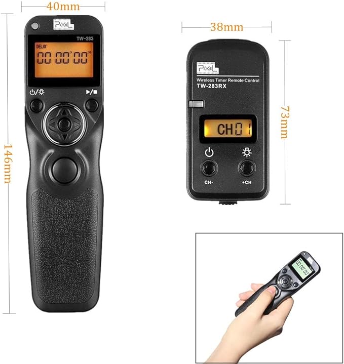 Pixel Wireless Timer Remote Shutter Release TW283-L1 Wireless Remote Control - Image 3