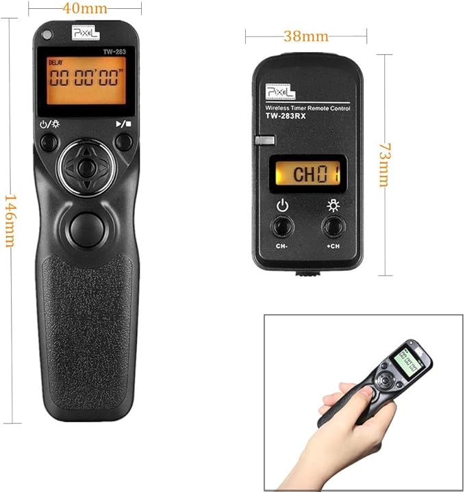 Pixel Remote Timer TW283-E3 LCD Multi-Function Shutter Remote Release Timer - Image 3