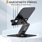 OCYCLONE for iPad Stand for Desk, 360 Rotating Adjustable Portable Monitor - Image 4