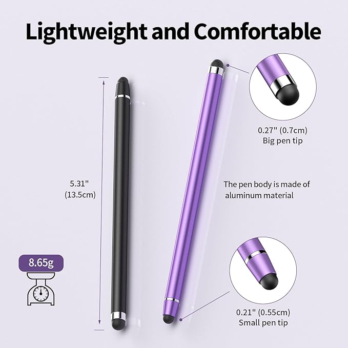 Stylus Pen for Touchscreen, 2 in 1 High Precision and Sensitivity Stylus - Image 3