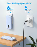 charmast Portable Charger with Built-in Cables & Wall Plug, 10000mAh Portable - Image 5