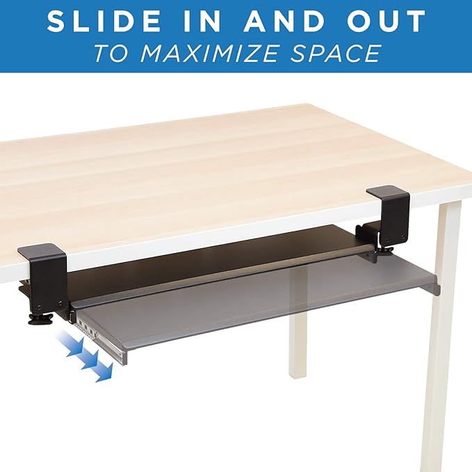 Mount-It! Clamp Keyboard Tray - Image 3