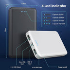 Portable Charger Power Bank 10000mAh, Ultra Slim Compact External Battery Pack - Image 5