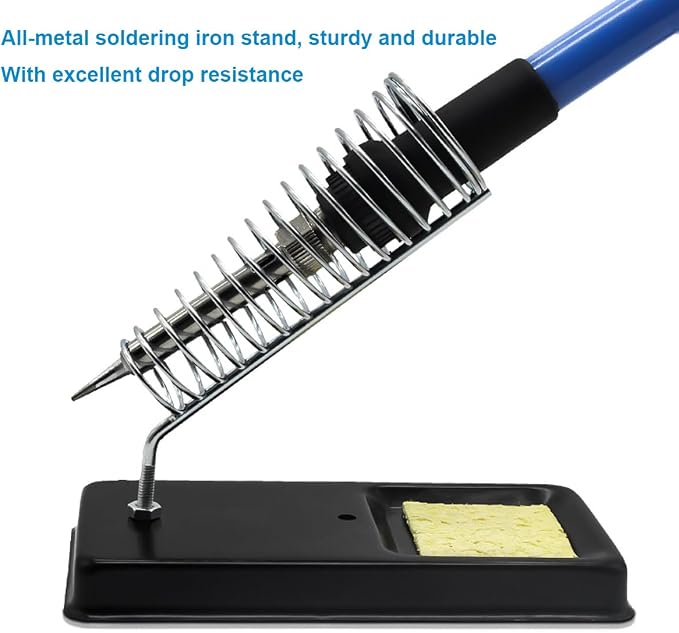 Soldering Iron Kit 60W with Interchangeable Iron Tips, Solder Tube, Welding Wire - Image 3